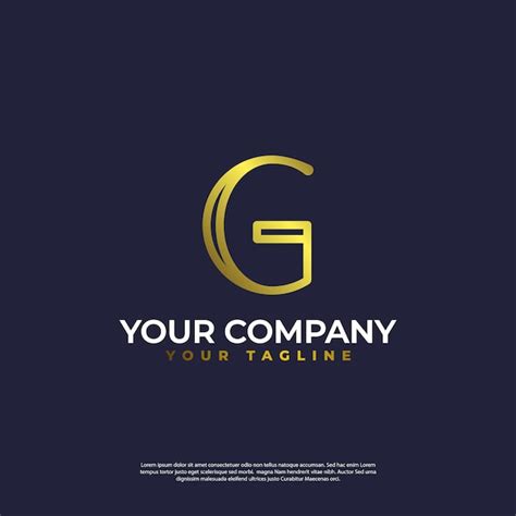 Premium Vector G Initial Monogram Logo With Simple Modern Minimalist