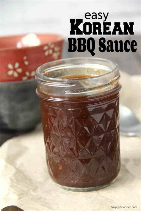 Korean Bbq Sauce The Best From Scratch Snappy Gourmet
