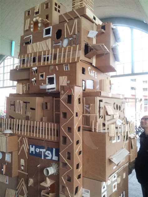 School Art Project Cardboard Box Houses Cardboard Box Houses