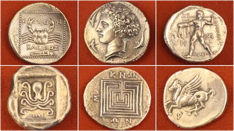 Greek Coins Illustration Ancient History Encyclopedia