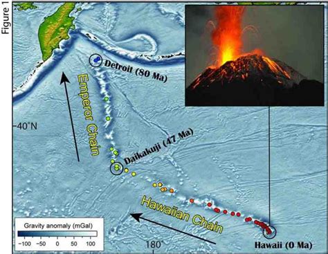 The Mysterious Bend In The Hawaiian Emperor Chain Geology Page