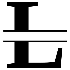 Download Free Split Letter Stencil Font Monogram Maker - Patterns ...