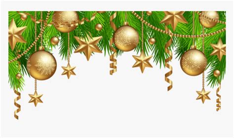 Christmas Ornament Border Png Transparent Background Christmas Border