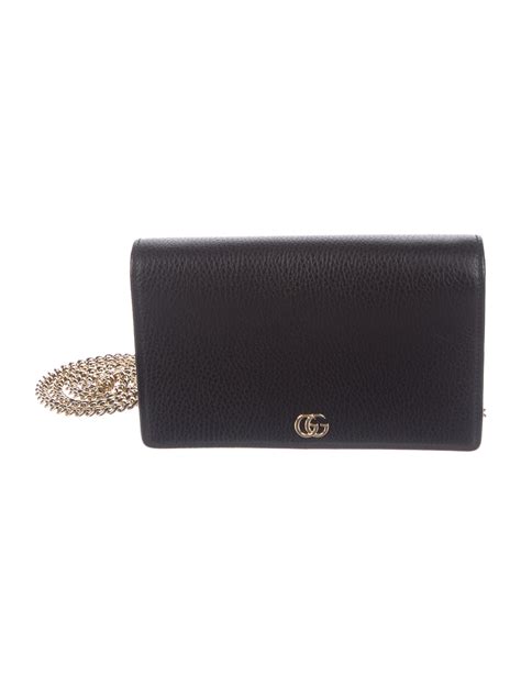 Gucci Mini Gg Marmont Leather Wallet On Chain Handbags Guc482830
