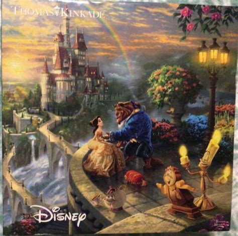 Ceaco 2903 3 Disney Thomas Kinkade Beauty And The Beast Castle 750
