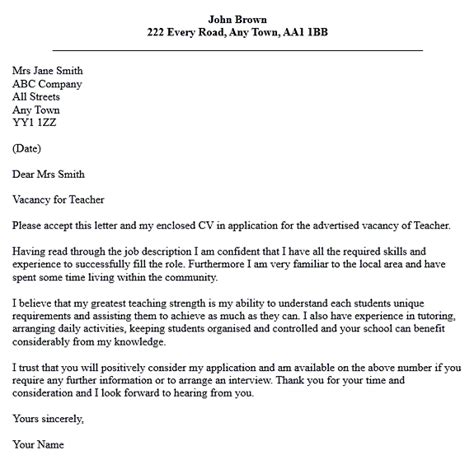 A teacher recommendation letter provides a written character reference of a teacher by another individual. Sample Cover Letter For Teaching Job Fresher - 200+ Cover ...