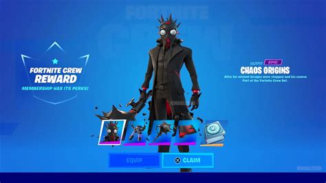 How To Get Chaos Origins Skin Fortnite Crew Pack Free New October