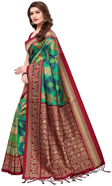 Buy Indian Beauty Mysore Silk Daily Wear Saree With Blouse At 87 Off