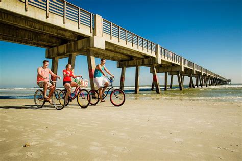 Biking Is A Popular Way To Get Around Jacksonville Beach Image