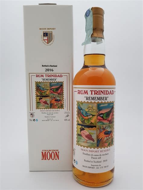Trinidad Rum Bottled 2016 Moon Import Remember 45 Vault Of Spirits
