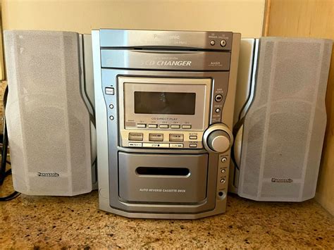 Panasonic Sa Pm11 Amfm 5 Cd Changer Cassette Stereo W Remote Ebay