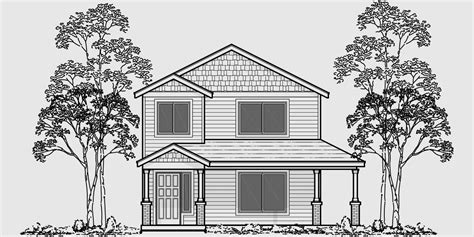Famous Inspiration 18 Narrow Lot House Plans With Rear Entry Garage