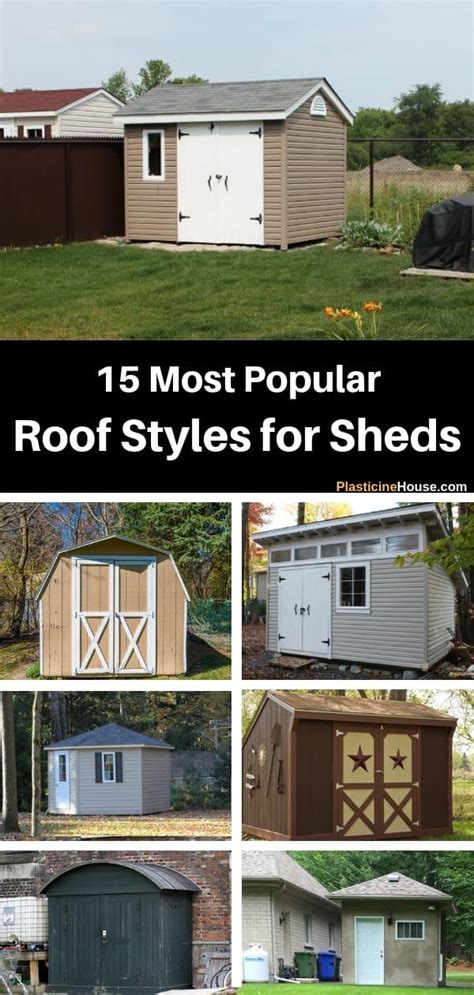A shed roof design may be easier to build and a hip roof more expensive, but you can build them. 15 Most Popular Roof Styles for Sheds [With Pictures ...
