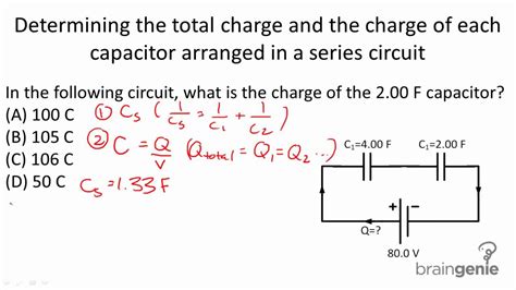 Physics 6322 Determining Total Charge And Charge Of Capacitor