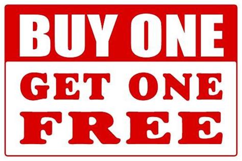 That works well for buy 1 get 1 free but how about for buy 2 get 1 free. Buy One Get One Free Business Store Retail Counter Sign ...