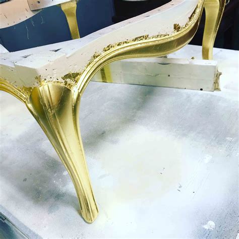Gold Leaf Application - Gomillion Furniture Services Inc