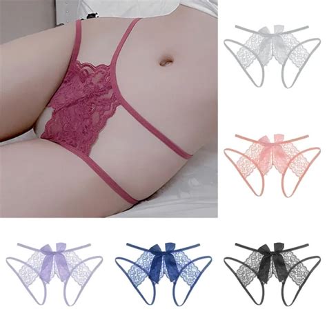 Crotchless Sexy Thong Briefs Panties Lingerie Open Crotch Underwear