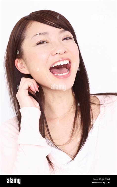 Portrait Of Japanese Woman Stock Photo Alamy