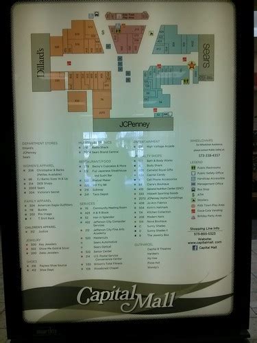 Directory Directory For Capital Mall Jefferson City Missou
