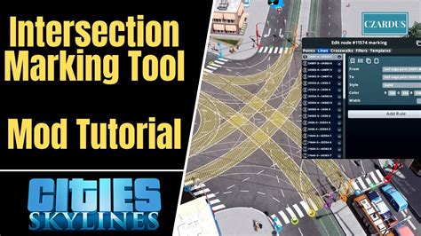 Cities Skylines Intersection Marking Tool Mod Tutorial Youtube
