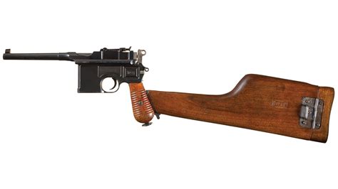 Mauser Model 1930 Commercial Broomhandle Pistol With Stock