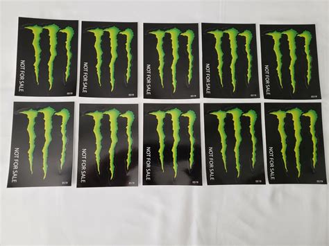 10 Monster Energy Stickers Decals 5x375 Ebay