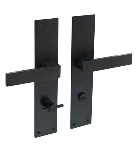 Für die montage an der duschtür ist eine. Türgriffe Langschild eckig Edelstahl matt schwarz - 55 mm ...