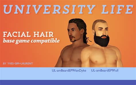 My Sims 3 Blog Base Game Compatible University Life Facial Hair By