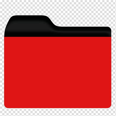 Label Folders Red File Icon Transparent Background Png Clipart