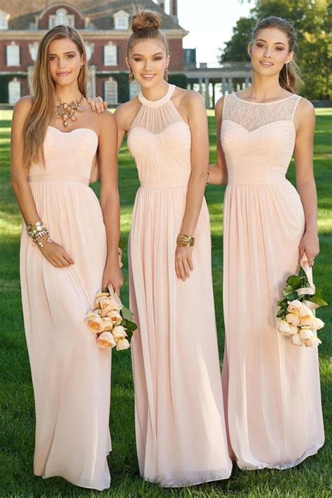 27 Blush Bridesmaid Dresses For Your Wedding Chicwedd