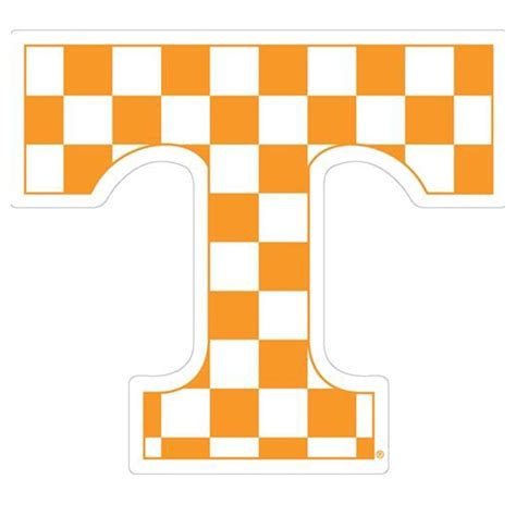 Vols Tennessee 3 Checkerboard Logo Decal Alumni Hall