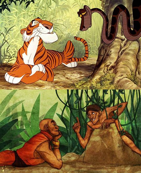 Chú Hổ Và Rắn Trong Tarzan Disney Pixar Disney Films Disney Fan Art Disney Characters As