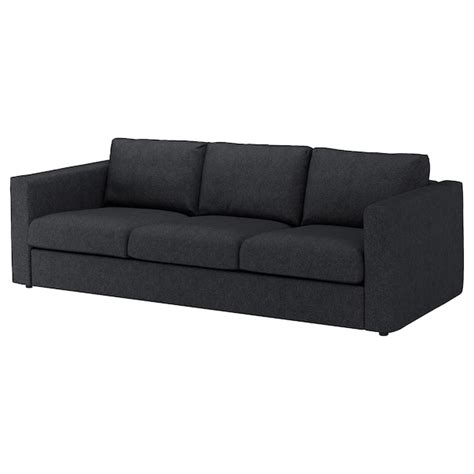 Sorvallen 3er sofa mit recamiere links lejde grau. VIMLE 3er-Sofa - Tallmyra schwarz/grau - IKEA