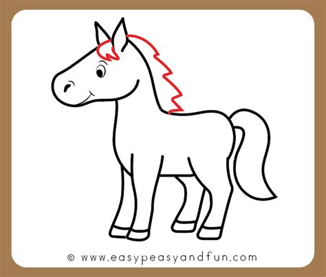 How To Draw A Horse Step By Step