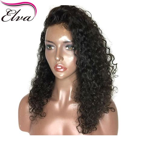 Elva Hair 13x6 Curly Lace Front Human Hair Wig Brazilian Remy Hair With