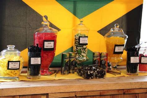 Candy Buffet Rasta Jamaican Party Rasta Party First Birthday Party Themes