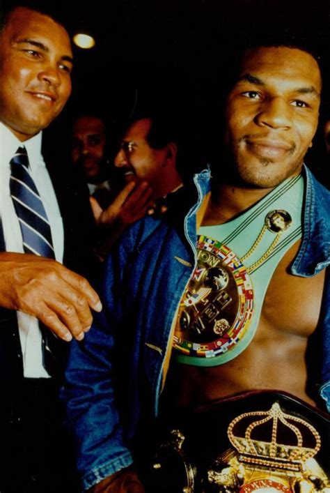 Muhammad ali is the epitome of boxing from the golden age, with amazing stamina, skill, strength, and toughness, his core would be hardly affected by mike's. Muhammad Ali and Mike Tyson | Classic sports | Pinterest ...