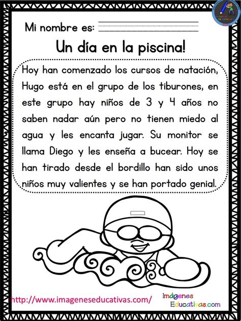 Lecturas comprensivas mi primer día de clase (8 ...