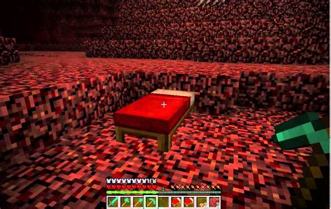 Minecraft How To Make Exploding Beds In The Nether Its Fun Youtube