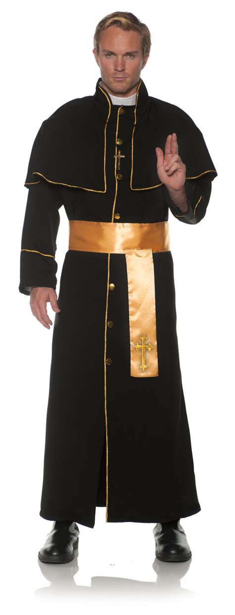 Adult Men Priest Deluxe Costume 3703 The Costume Land