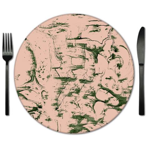 Hunter Nude Marble Glass Placemat Rental Rent For Wedding Event Table