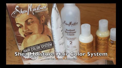 How to dye/color natural hair with bright auburn dye shea moisture. Shea Moisture Hair Color System Review and Tutorial - YouTube