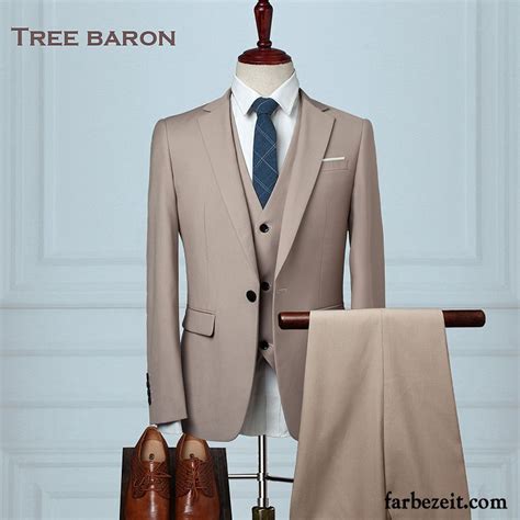 Der perfekte anzug für den bräutigam: Leinen Anzug Herren Sommer Beruflich Schlank Kostüm ...