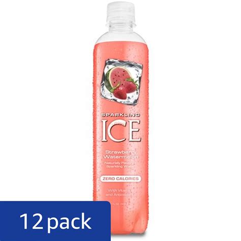 Sparkling Ice Strawberry Watermelon 17 Ounce Bottles Pack Of 12 Ebay