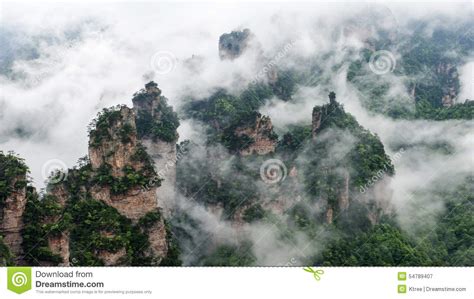 China Mountain At Zhang Jie Jia Stock Image Image Of Cliff Asia