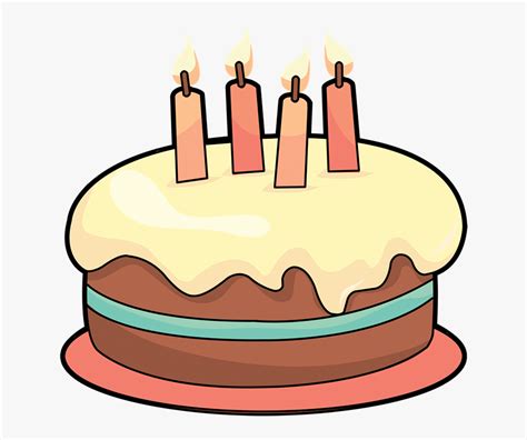 Draw guidelines for the birthday cake and specify its proportions. Art Cake Birthday Cake Clipart 4 Cakes Clipartix - Birthday Cake Cartoon Transparent , Free ...