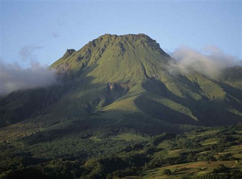 Mount Pelee In Martinique Is An Active Volcano Photo Credit James L