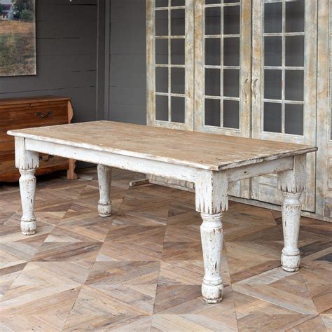 Our French Country Dining Table Featuring A Thick Chunky Leg Wood Base