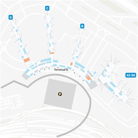 La Guardia Airport Lga Terminal A Map