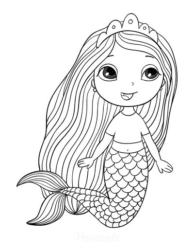 57 Mermaid Coloring Pages Free Printable PDFs Mermaid Coloring Book
